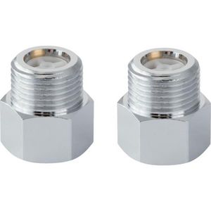 Keerklepjes RVH 3/8"met korffiltertjes a 2st.
