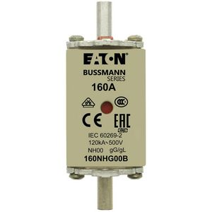 Zekering laagsp. 160A AC 500V NH00 gL/gG dubbele mel VVE=3