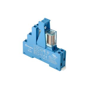 Interfacerelais 2 wisselcontacten 8A 36V DC S. blauw