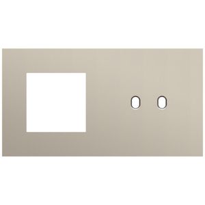 Afdekplaat 2-voud horiz. 71mm centerafst. 166-57808