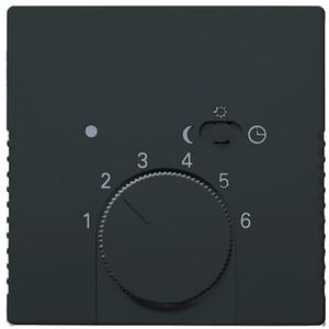 Centraalplaat afdekking v thermostaat 1095/96U f-antraciet