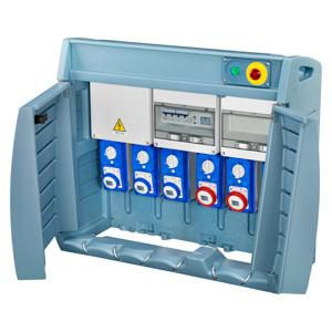 Q-BOX 4-MET KLEMMENBLOK-BEDRAAD-CBF-2x2P+A 16A + 1x3