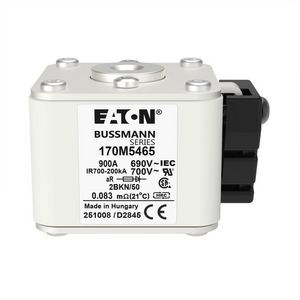 Zekering hoge snelheid 900A AC 690V 200kA 2 aR IEC UL VVE=6