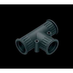 T-stuk kunststof Ø10mm - 2x Ø10mm IP66 zwart VVE=10