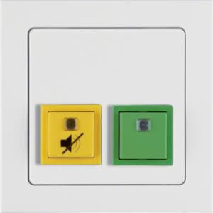 Noodoproepsysteem uitschakel-/aanwezigh.toets berker Q.3