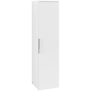 Hoge kast ARCHITECTURA 350x1400x346mm wit mat B89601MS greep Volcano Black