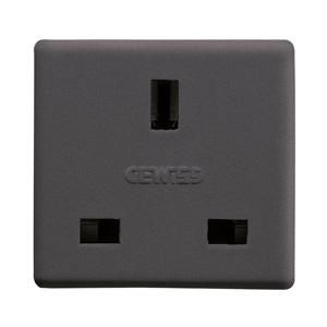 BRITISH STANDARD SOCKET-OUTLET 250V ac-2P+E 13A-2 MODULE