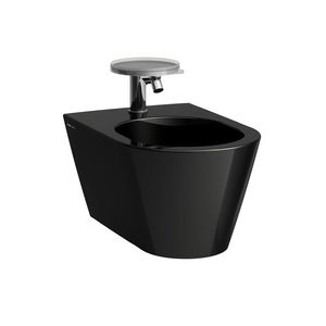 Wandbidet 1 kr.gat m.gesl.zijden glossy black H8303310203021
