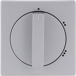 Centraalplaat v 3 standen schak 2710/1 U f-aluzilver (2542 DR/02-83)