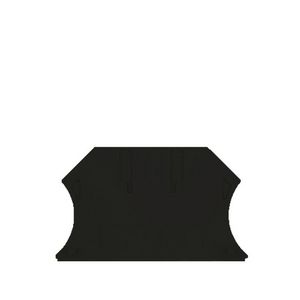Afsluit- eindplaat zwart h:56mm b:1.5mm V-0 Wemid VVE=50