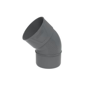 PVC+ lijm bocht 45° grijs 40mm mof/spie