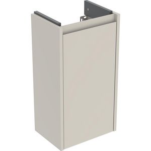 Onderkast voor fontein 1 deur: 32.4x60.6x23cm Breedte wastafel=36cm zandgrijs / gelakt zijdemat