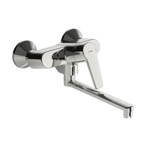 Polo 1-gats wastafelmengkr chroom draaibare uitloop m.S-koppeling