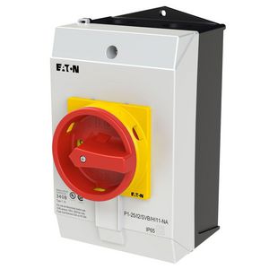 Hoofdschakelaar 3-polig +1MC+1VC 25A Nood-Uit-functie opbouw