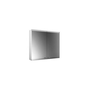 Led-spiegelkast EVO opbouw 2 deuren zonder Emco light system zonder spiegelverwarming aluminium 800mm
