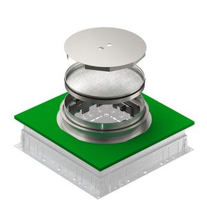 Vloercassette rond blind 304x85 RVS A2