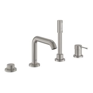 Essence 4-gats badrandcombinatie supersteel (rvs look) incl. omstel