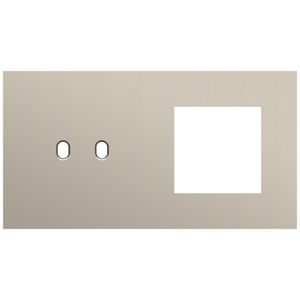 Afdekplaat 2-voud horiz. 71mm centerafst. 166-57807