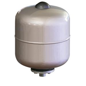 Expansievat sanit. ACS12 M 3/4 Vert. Grijs INOX Flens VVE=72