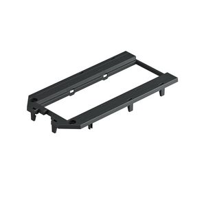 Afdekplaat voor UT4, 3 Modul45 147x76x4 zwart 90 VVE=10