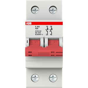 Aan-Uit schakelaar rood 2 P 40A