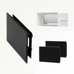 Ventilatieroosterset (2 st) Black 150x90mm v.kanaal 110x54mm
