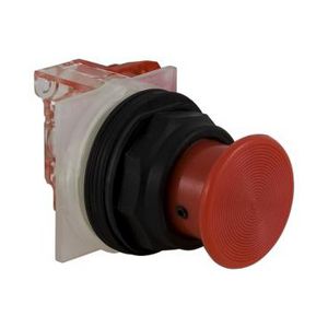 Drukknop 30mm + inklikbare vuistslagkop 35mm Rood 9001S