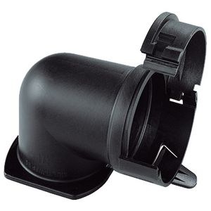 Kunststof connector 90° hoek zwart kabelb ROHRflex-MULTI