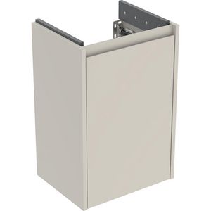 Onderkast voor fontein 1 deur 40x60.6x31.1cm Breedte wastafel=45cm zandgrijs / gelakt zijdemat