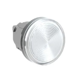 Kop voor lampje Ø22mm rond glad kapje kleurloos