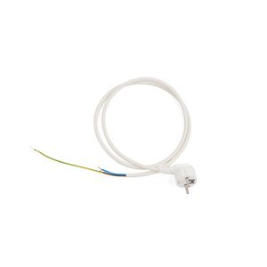 Snoer, wit met stekker 347364