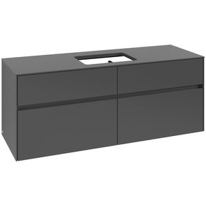 Wastafelonderkast Collaro 1400x548x500mm Graphite C116B0VR
