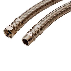 Flexibele aansluitslang 3/4" – 2" met rvs omvlechting VVE=2