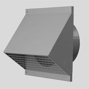 Toevoer-gevelkap Aerfoam HR-WTW metaal 150mm zwart