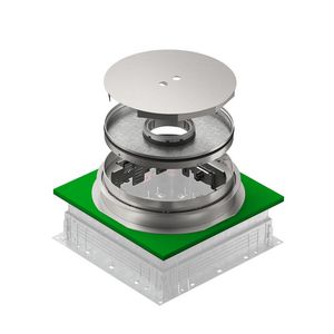 Vloercassette rond buishuis 304x85 RVS