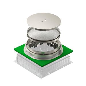 Vloercassette rond blind 304x85 RVS A2