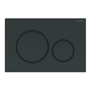Bedieningsplaat 2-toets Sigma20 ROUND zwart/matzwart/zwart