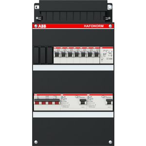 Installatiekast 7x achter 2x 30mA + T + HS 3-f