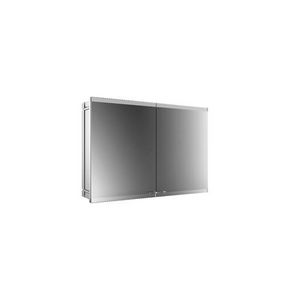 Led-spiegelkast EVO inbouw 2 deuren zonder light zonder spiegelverwarming aluminium 1000mm excl. montageframe