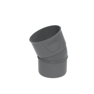 PVC+ lijm bocht 22.5° grijs 40mm mof/spie VVE=10