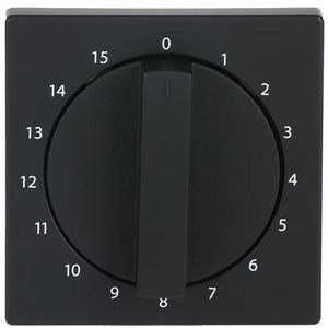 Centraalplaat + greep voor 1070U 15min f-matzwart (1770-885-103)