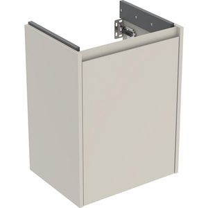 Onderkast voor fontein 1 deur 45.7x60.6x35cm Breedte wastafel=50cm zandgrijs / gelakt zijdemat