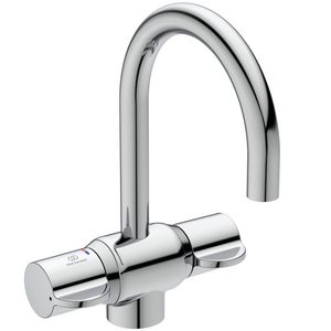 Medical Therm wastafelthermostaat sprong 170mm chroom met draaibare uitloop
