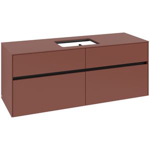 Wastafelonderkast Collaro 1400x548x500mm Wine Red C116B0AH