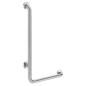 Greep L-vormig (rechts) Ø32 H.750 RVS mat gepolijst