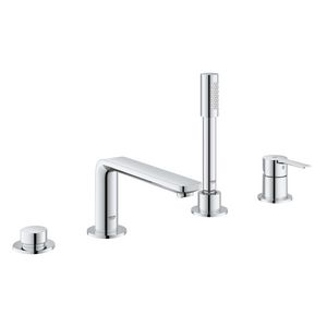Lineare 4-gats badrandcombinatie chroom