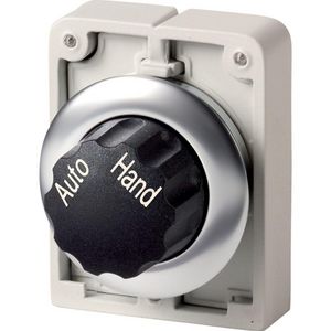 Keuzeschakelaar 30mm RVS vlak 2 stand knop vast M30I-FWR-X91