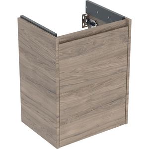 Onderkast voor fontein 1 deur 45.7x60.6x35cm Breedte wastafel=50cm walnoot hickory / Melamine houtstructuur