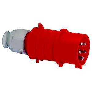 Steker 6h 16A 5P 400V IP44 QC MG Ni