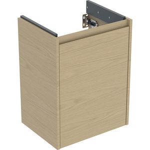 Onderkast voor fontein 1 deur 45.7x60.6x35cm Breedte wastafel=50cm eik naturel / Melamine houtstructuur